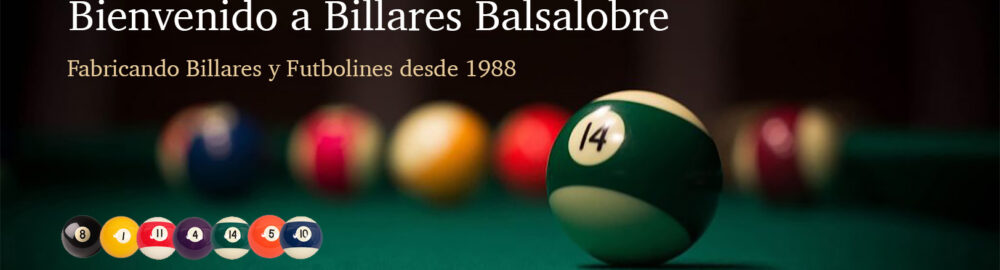Billares Balsalobre - imagen web principal