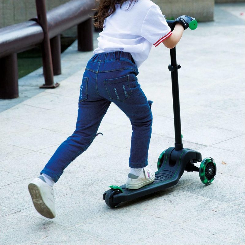 Billaresbalsalobre Patinete Future Scooter Verde de Qplay con Luces Led SC101 - Imagen 5