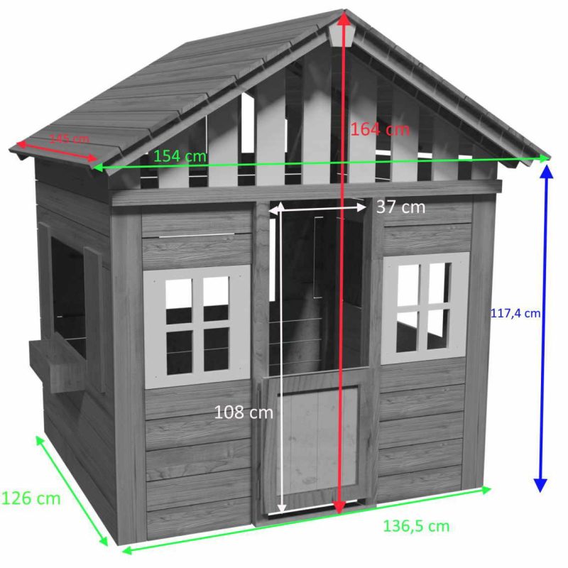Billaresbalsalobre Casita infantil de madera Masgames Lollipop XL verde MA800543 - Imagen 2