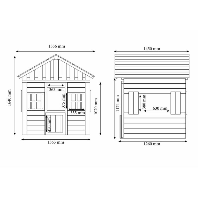 Billaresbalsalobre Casita infantil de madera Masgames Lollipop XL verde MA800543 - Imagen 3
