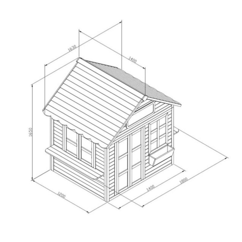 Billaresbalsalobre Casita infantil de madera MASGAMES Flam elevada MA800595 - Imagen 5