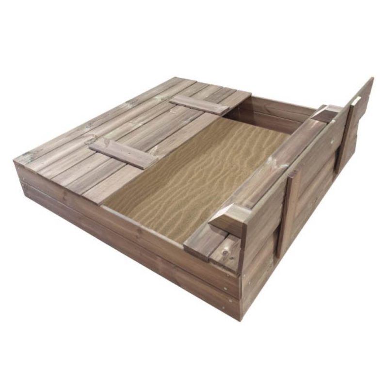 Billaresbalsalobre Arenero Tectum con tapa de madera plegable MA600100 - Imagen 2