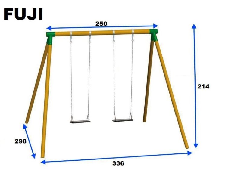 Billaresbalsalobre Columpio Doble Masgames Fiji Adultos Asientos Cadenas Ver 2 MA700051 ver 2 - Imagen 4