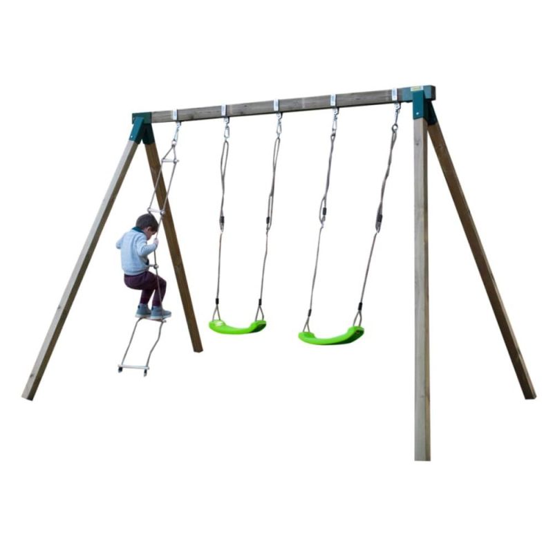Billaresbalsalobre Columpio De Madera Cuadrada Masgames Yua MA700057 - Imagen 2