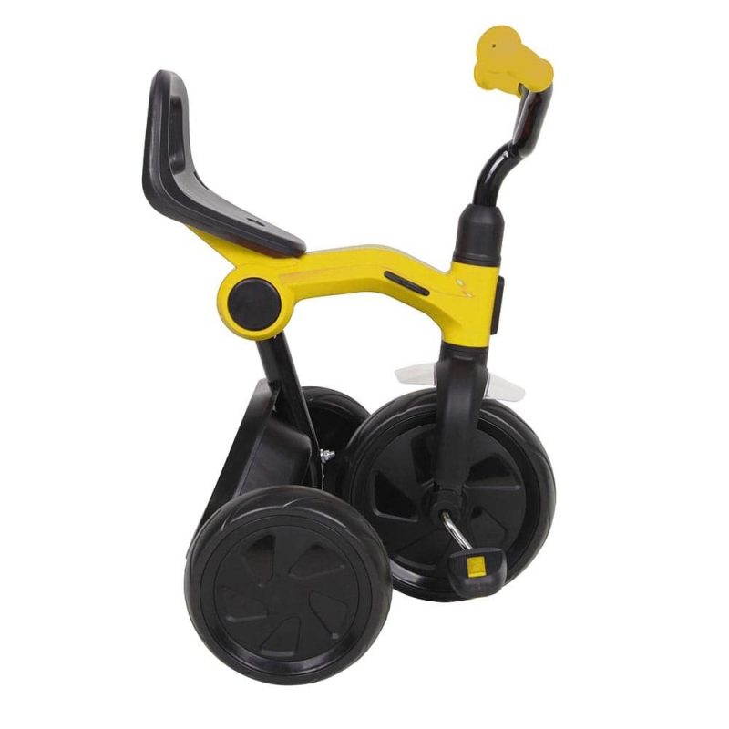 Billaresbalsalobre Triciclo a pedales plegable Ant Plus Amarillo con barra de empuje de Qplay T441 - Imagen 2