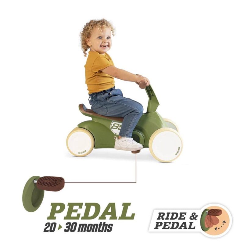 Billaresbalsalobre Berg Go Retro green andador evolutivo a coche de pedales BE24.50.08.00 - Imagen 3