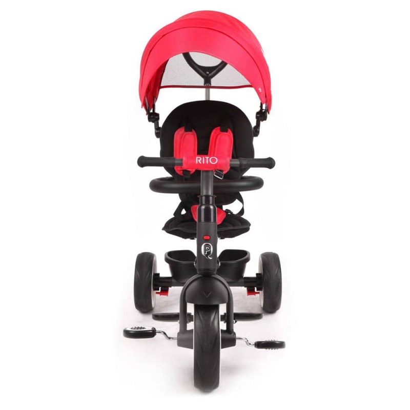 Billaresbalsalobre Triciclo a pedales QPlay Rito plegable Rojo S380 - Imagen 3