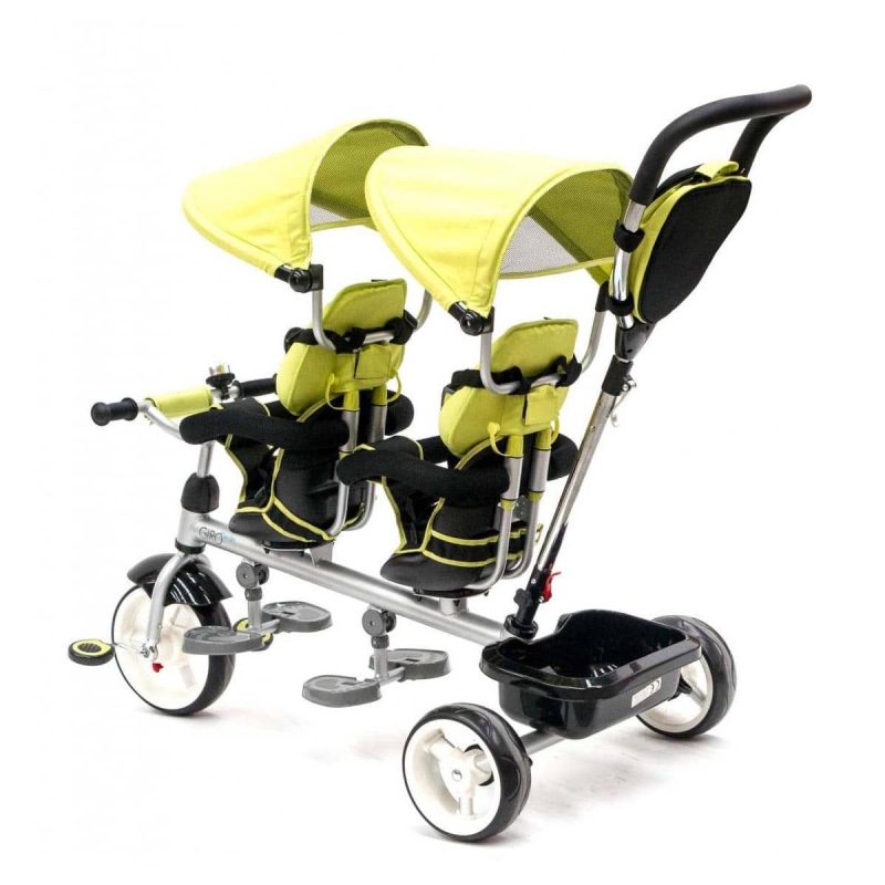Billaresbalsalobre Triciclo Gemelar Qplay Verde T801 - Imagen 2