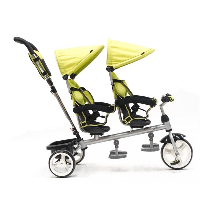 Billaresbalsalobre Triciclo Gemelar Qplay Verde T801 - Imagen 3