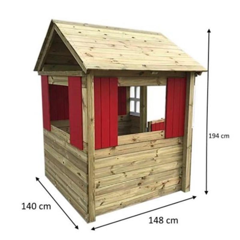 Billaresbalsalobre Casita infantil de madera Masgames Fresita Deluxe XL MA800575 - Imagen 2
