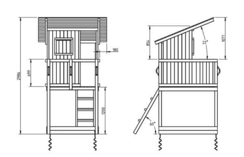 Billaresbalsalobre Parque infantil Masgames Beach Hut L MA801301 - Imagen 2
