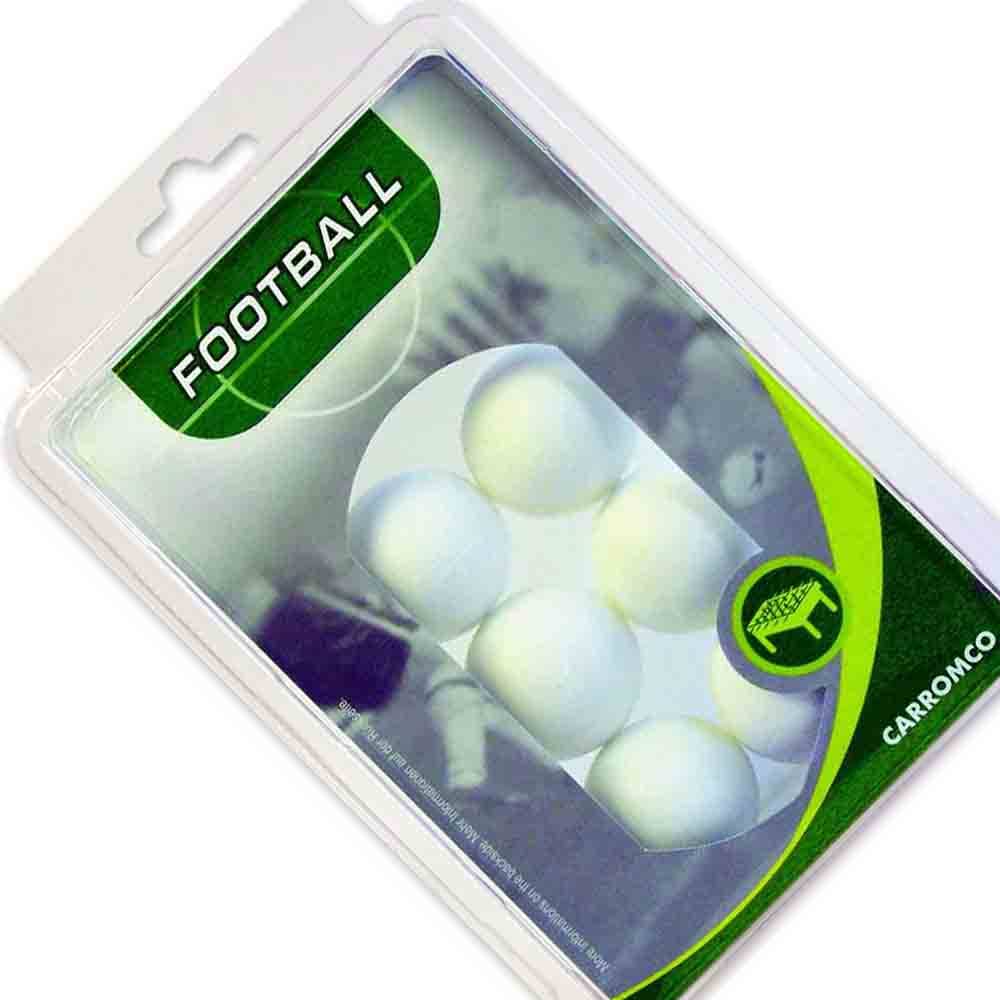 Billaresbalsalobre Pack 6 Bolas Futbolin Blanca Blister 20gr 35.5mm 62106 -  Billares Balsalobre