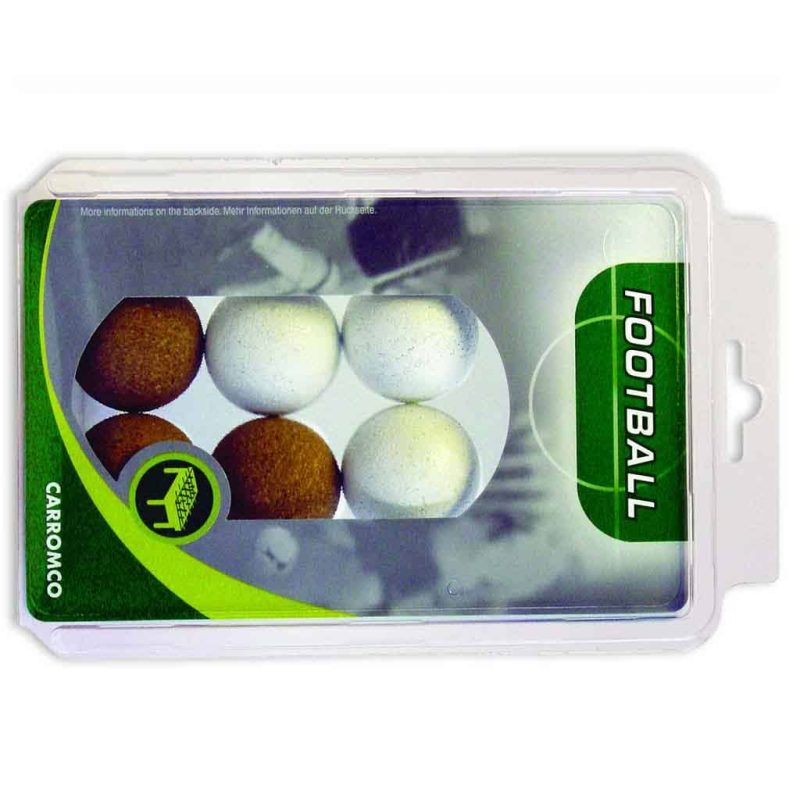 Billaresbalsalobre Pack 6 Bolas Futbolin 3 Corcho Natural + 3 Corcho Blanco 62306 - Imagen 2
