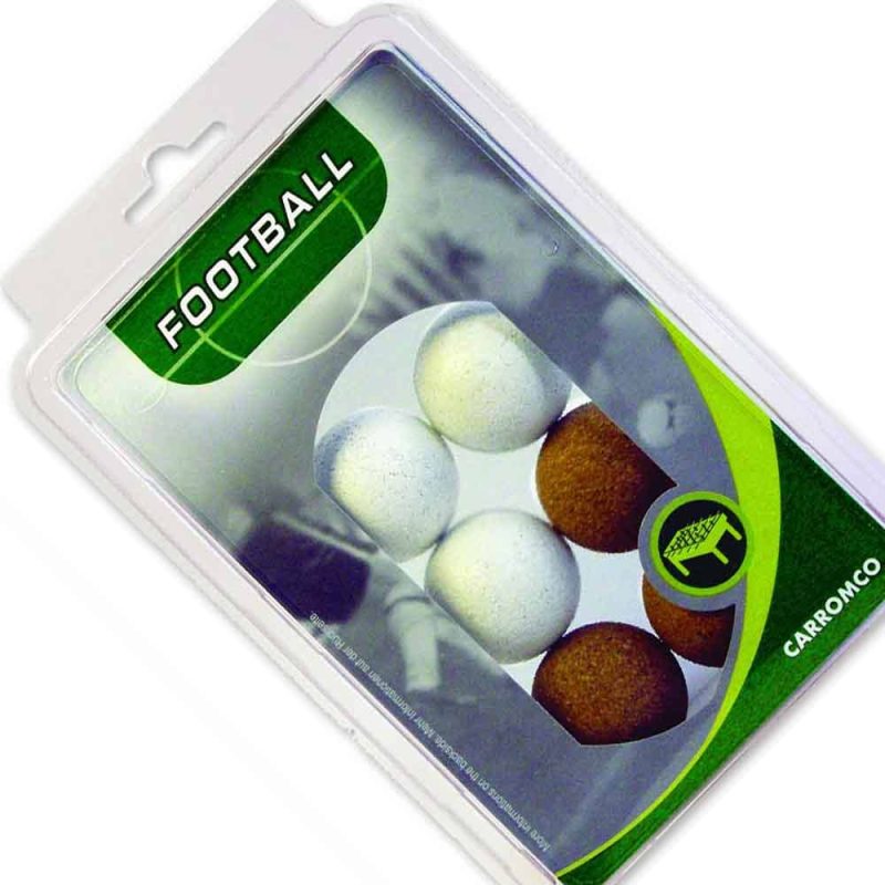 Billaresbalsalobre Pack 6 Bolas Futbolin 3 Corcho Natural + 3 Corcho Blanco 62306 - Imagen 3