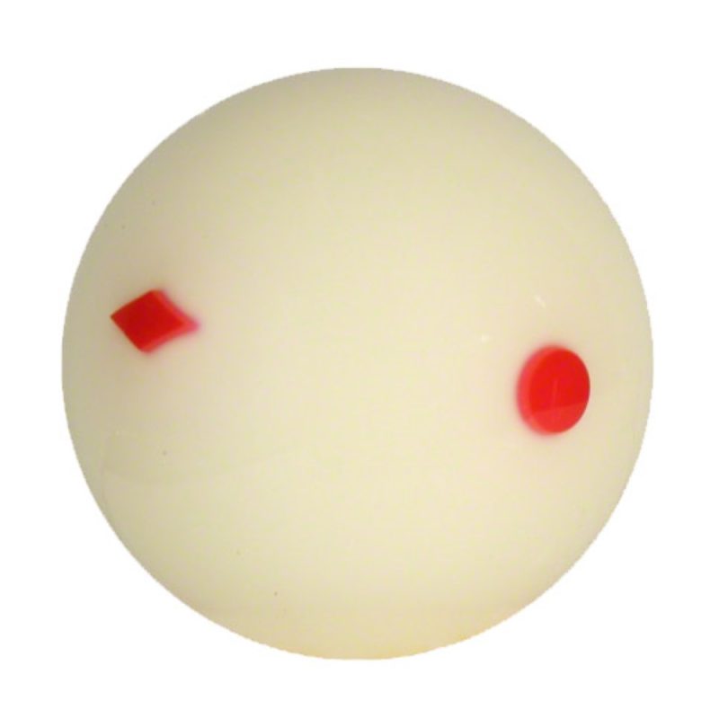 Billaresbalsalobre Bola Billar Cyclop Circle Square Red Dots 57.15 mm 1 unid.