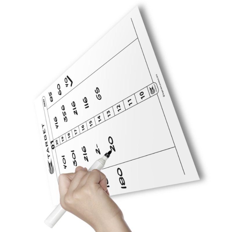 Billaresbalsalobre Pizarra Target Darts Scoresheet - Dry Wipe 128805 - Imagen 3