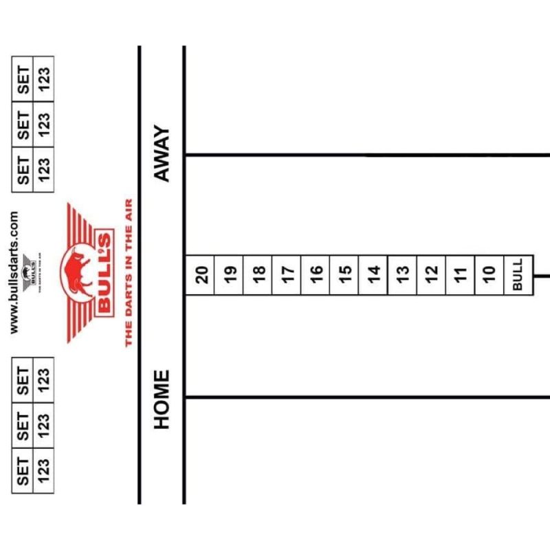 Billaresbalsalobre Pizarra Dardos Bulls Darts 25x35 67307 - Imagen 3