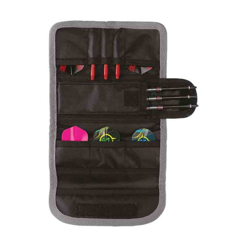 Billaresbalsalobre Funda Dardos Winmau Darts Tri Fold Plus Wallet Negro Gris  8313 - Imagen 3