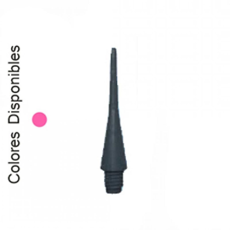 Billaresbalsalobre Punta Dardo Conica Rosa Neon 2ba 28mm 1000unid - Imagen 3