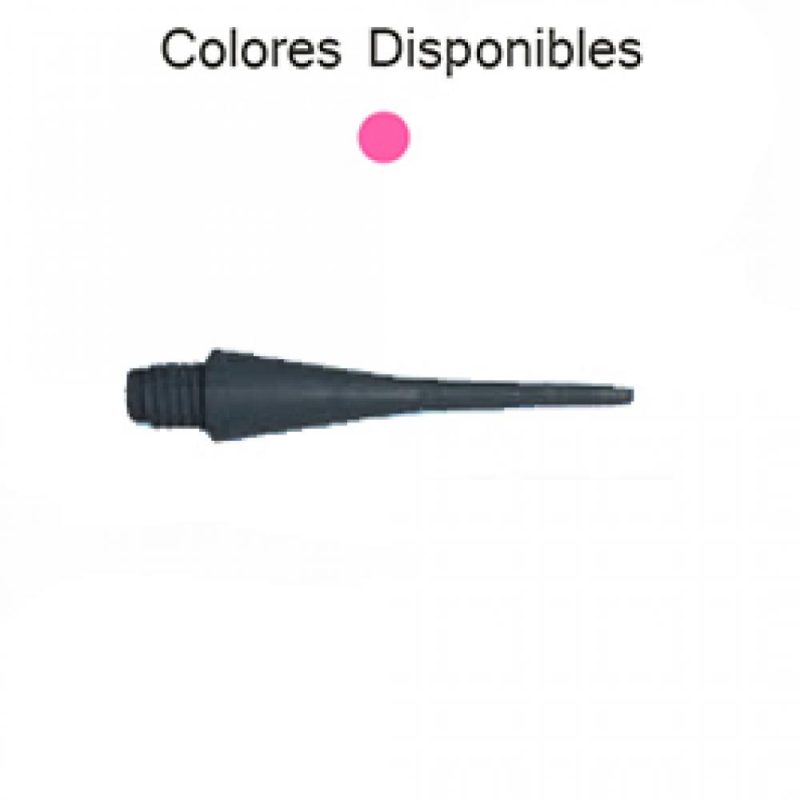 Billaresbalsalobre Punta Dardo Conica Rosa Neon 2ba 28mm 1000unid