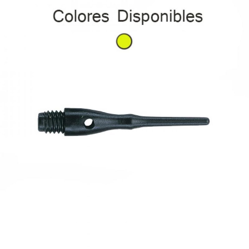 Billaresbalsalobre Puntas Unicorn Darts Contour Amarilla Neón 2ba 27mm 1000unid 40022