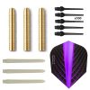 Billaresbalsalobre Pack Juego Dardos Eco Brass 2ba Purple + 100 puntas
