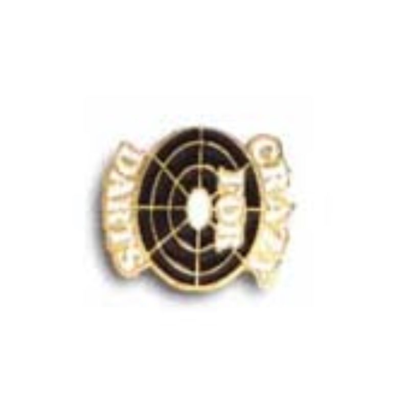 Billaresbalsalobre Pin Crazy For Darts Blanco/Negro - Imagen 2