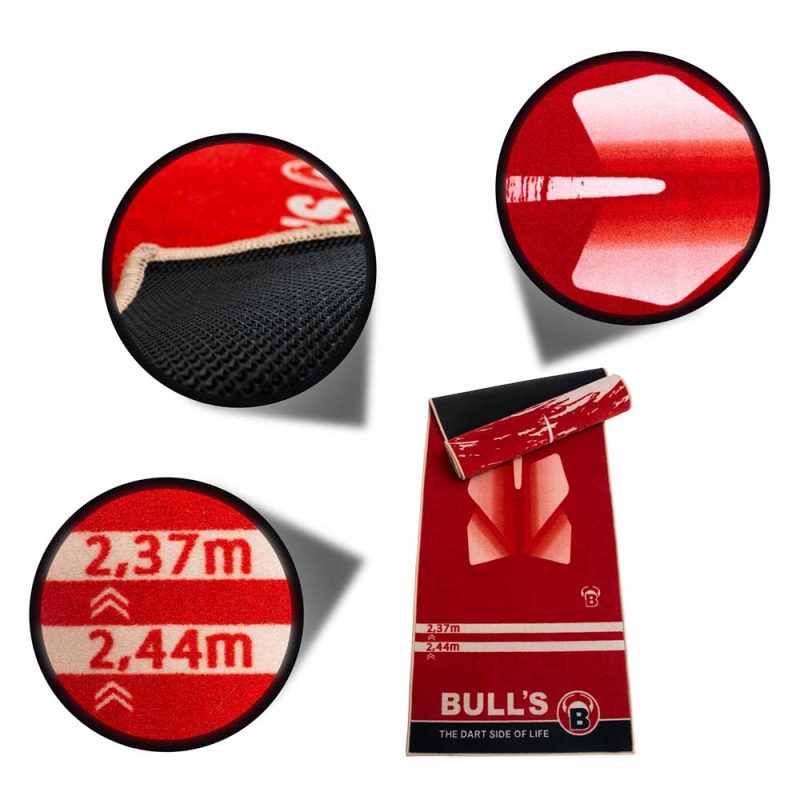 Billaresbalsalobre Protector Suelo Bulls Carpet Mat 180 Red Dart DE  67806 - Imagen 3