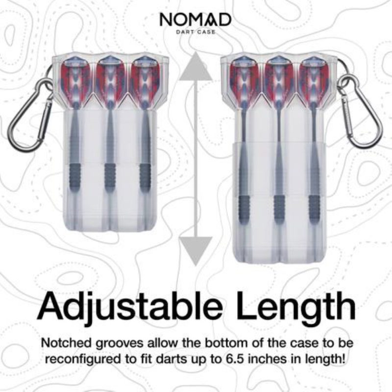 Billaresbalsalobre Funda Dardos Casemaster Nomad Adjustable Dart Case Clear  36-1000-19 - Imagen 3