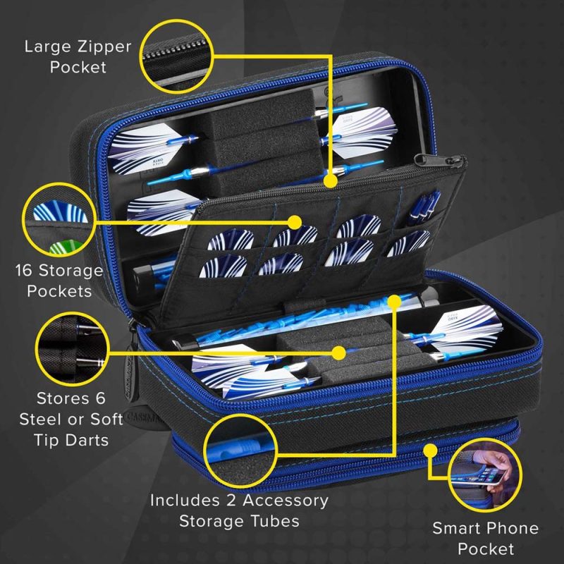 Billaresbalsalobre Funda Dardos Casemaster Plazma Pro Darts Blue  36-0702-16 - Imagen 6
