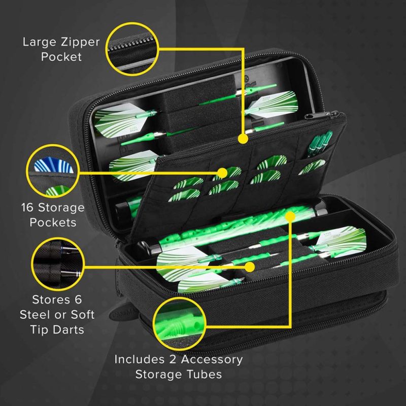 Billaresbalsalobre Funda Dardos Casemaster Plazma Pro Darts Black  36-0702-01 - Imagen 5