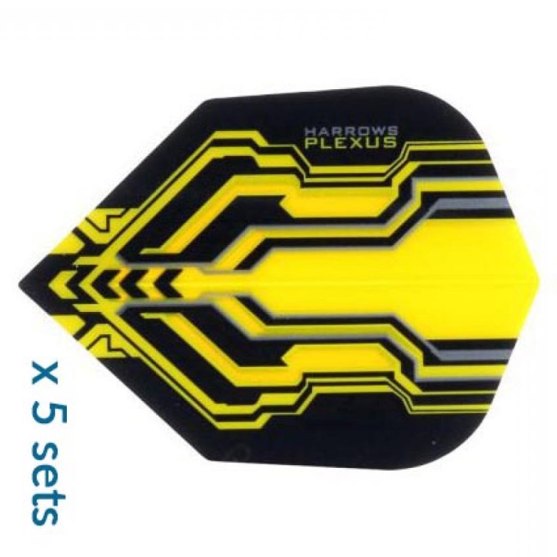 Billaresbalsalobre Harrows Darts Plexus Yellow Standard 5 Sets ( 15 Plumas ) - Imagen 2