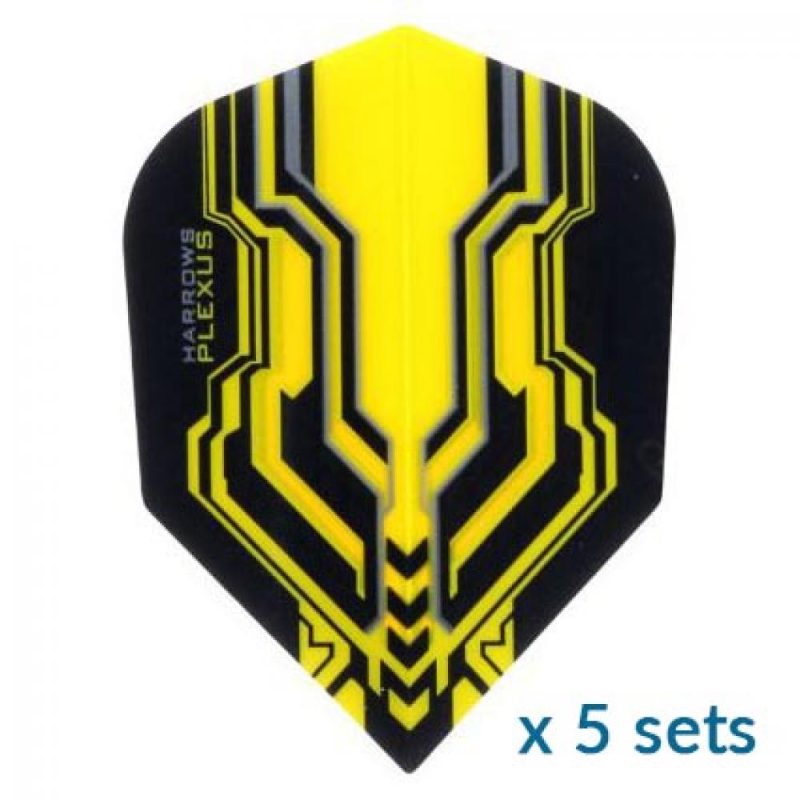 Billaresbalsalobre Harrows Darts Plexus Yellow Standard 5 Sets ( 15 Plumas )