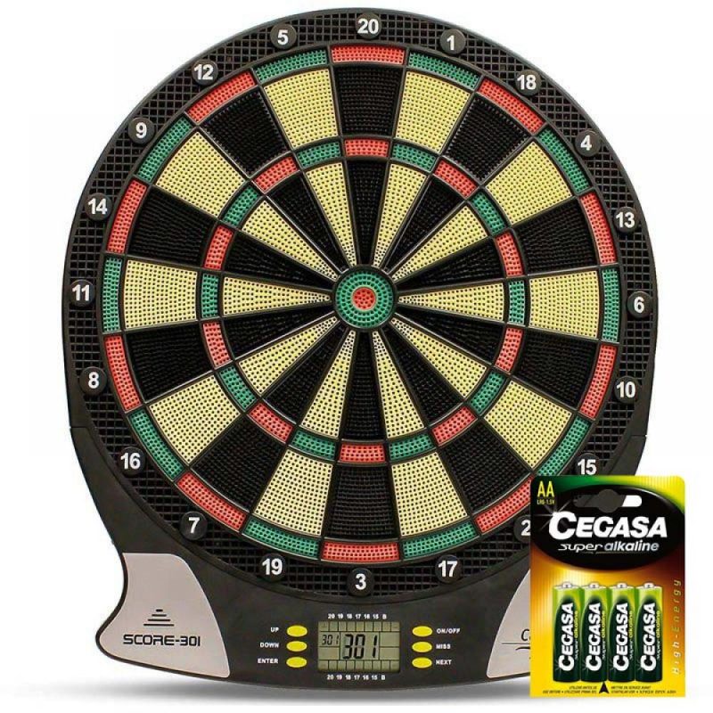 Billaresbalsalobre Diana Electrónica Carromco Score 301 + Pilas Cegasa S Alkaline