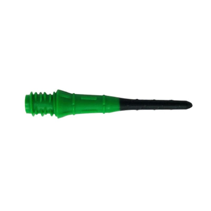 Billaresbalsalobre Puntas Lippoint Premium Gradient  Black Green Natural N9 2ba 25mm 30unid  N9-PREMLIP-GREEN/BLACK