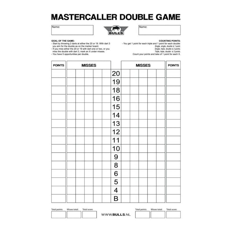 Billaresbalsalobre Pizarra Dardos Bulls Darts 45x30 67331