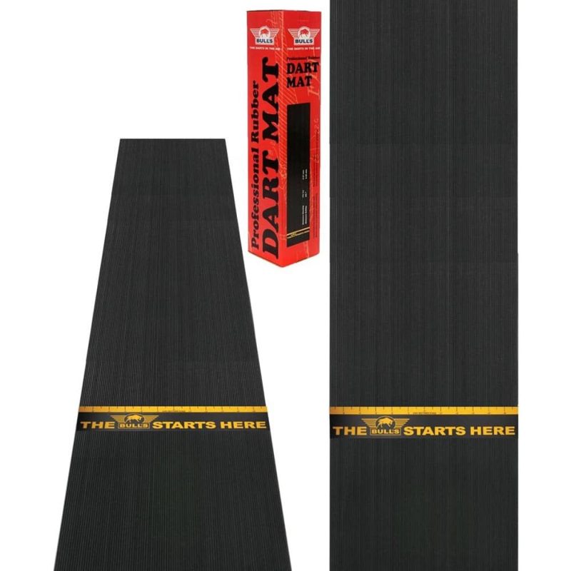 Billaresbalsalobre Protector Suelo Rubber Dart Mat Bulls NL 300x60 cm + Trowline Sticker  BU-67802 - Imagen 2