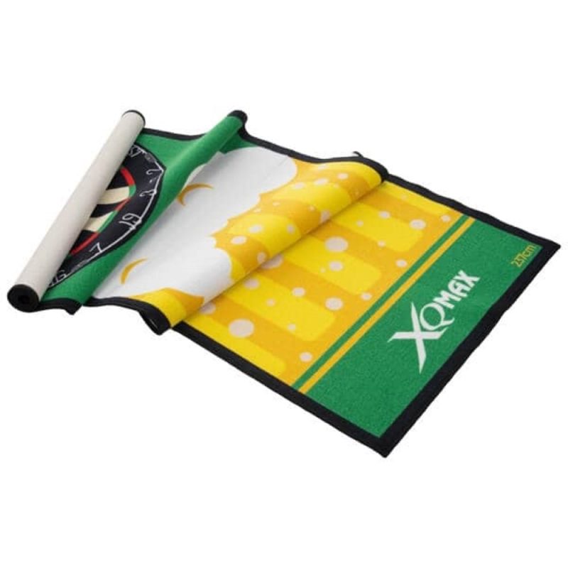 Billaresbalsalobre Protector Suelo XQ Max Dart Mat Verde Con Cerveza  QD2100120 - Imagen 2