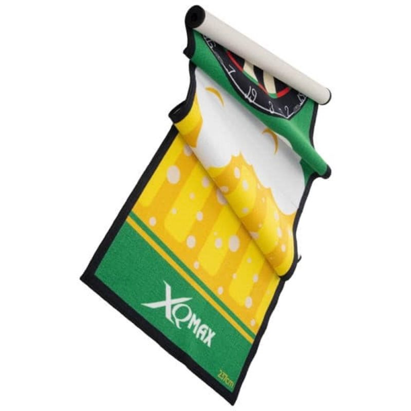 Billaresbalsalobre Protector Suelo XQ Max Dart Mat Verde Con Cerveza  QD2100120 - Imagen 3