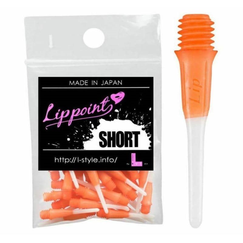 Billaresbalsalobre Puntas Lippoint Shortlip Two Tone Orange White 22mm 2ba 30unid - Imagen 2