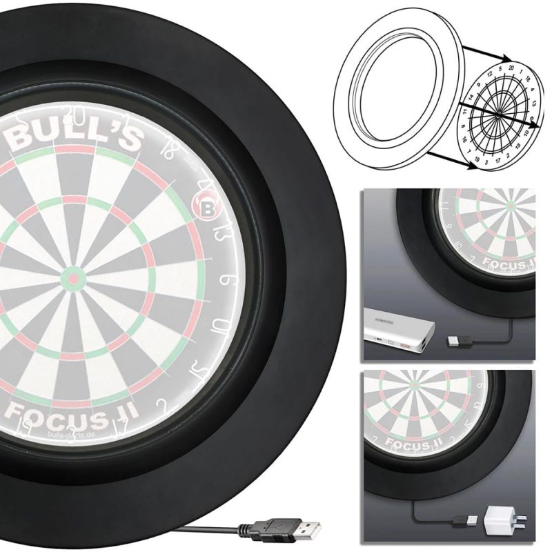 Billaresbalsalobre Iluminación DianaBulls Lightning Led PU Surround Negro  37911 - Imagen 2