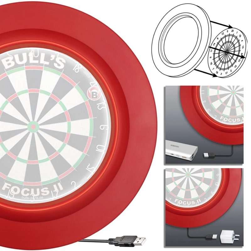 Billaresbalsalobre Iluminación DianaBulls Lightning Led PU Surround Rojo  37910 - Imagen 2