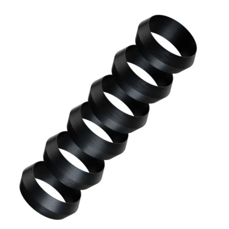 Billaresbalsalobre Pyramid RIng Harrows Darts Anillos Dardos Negros 6 unidades