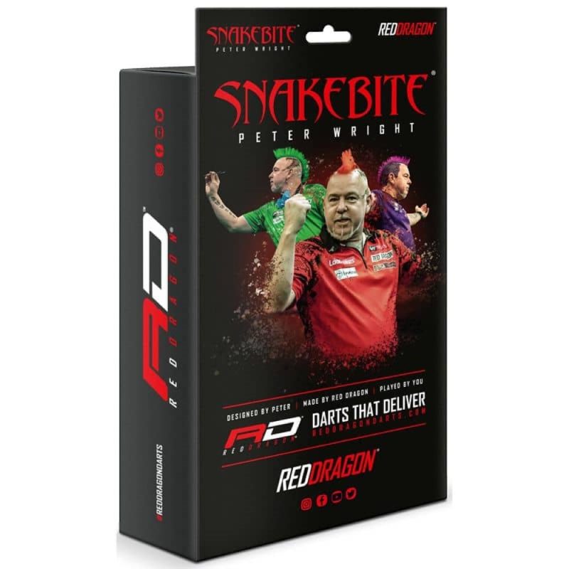 Billaresbalsalobre Funda Dardos Red Dragon Peter Wright Snakebite Dart case X0625 - Imagen 3