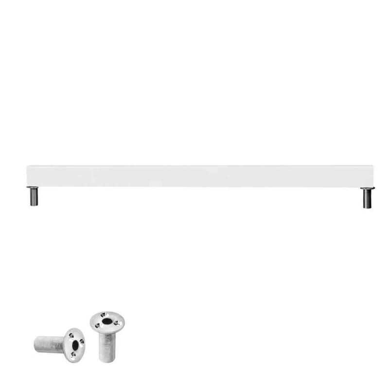 Billaresbalsalobre Mission Pro Raised Steel Oche Con Herrajes Para Suelo Blanco DBX031