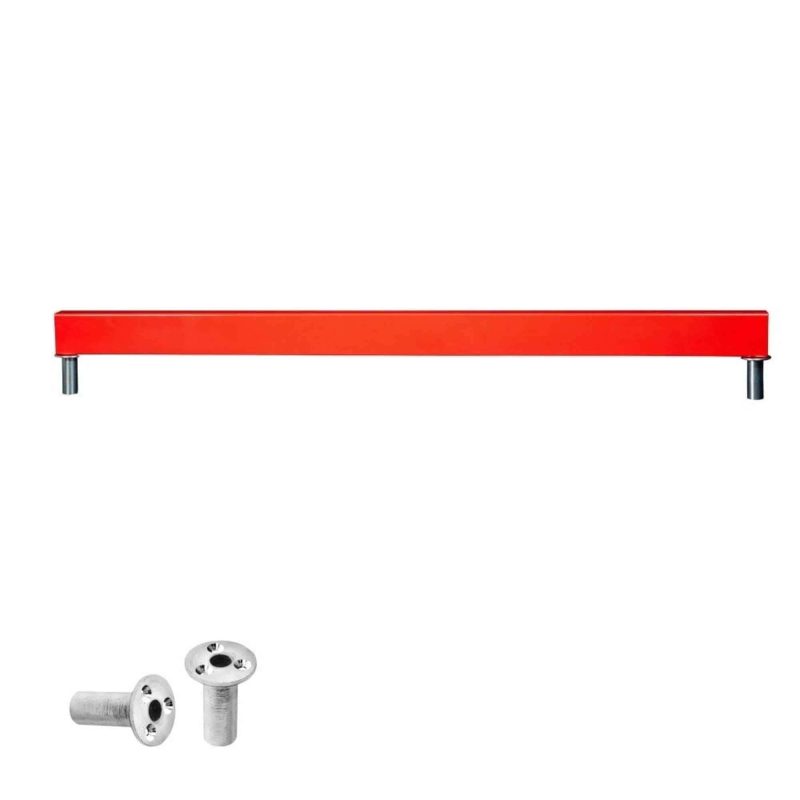 Billaresbalsalobre Mission Pro Raised Steel Oche Con Herrajes Para Suelo Rojo DBX046