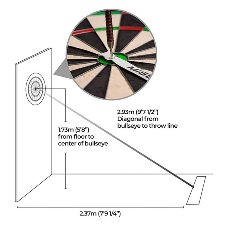 Billaresbalsalobre Cinta Metrica Medida Diana Misision Darts BX078 - Imagen 5