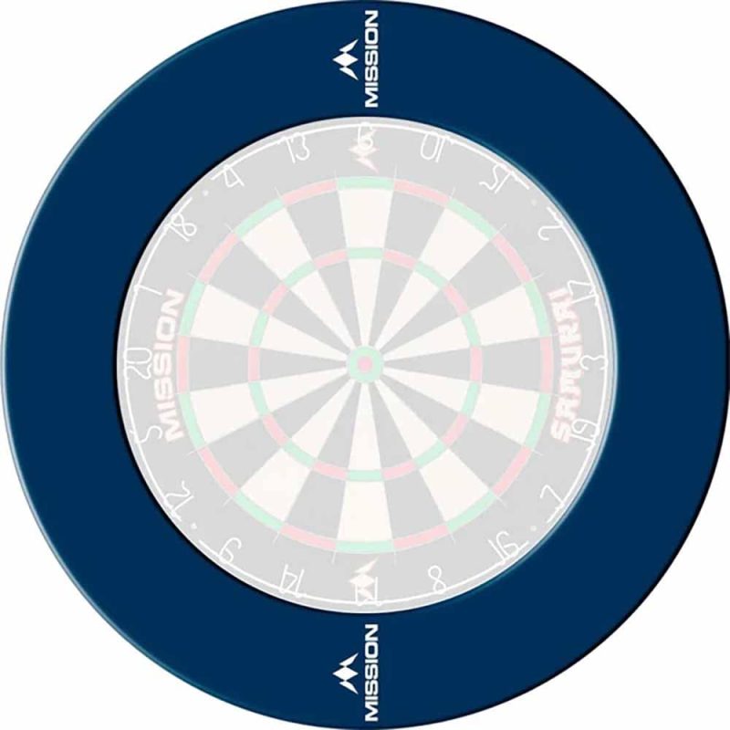 Billaresbalsalobre Dartboard Surrounds Logo Mission Darts Azul SU053 - Imagen 2
