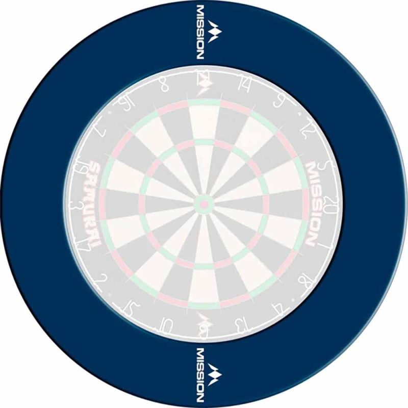 Billaresbalsalobre Dartboard Surrounds Logo Mission Darts Azul SU053 - Imagen 3