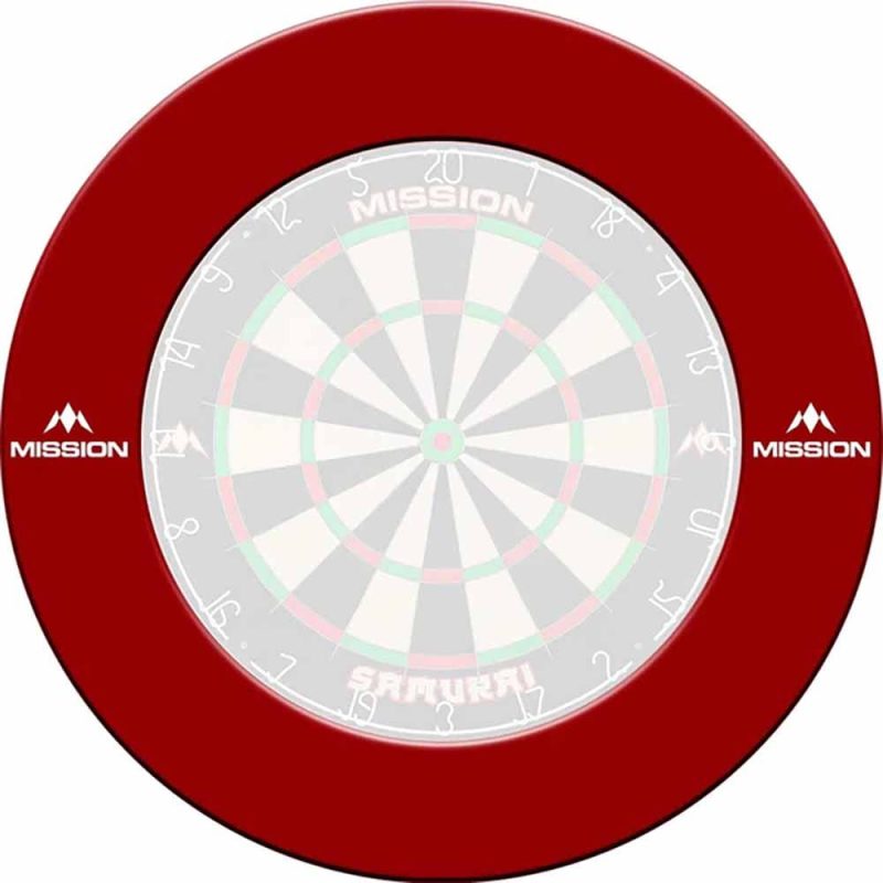 Billaresbalsalobre Dartboard Surrounds Logo Mission Darts Rojo SU052